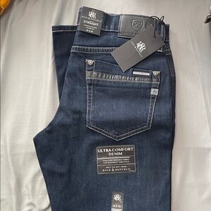 Rock & Republic Men's Midnight Blue Straight Jeans